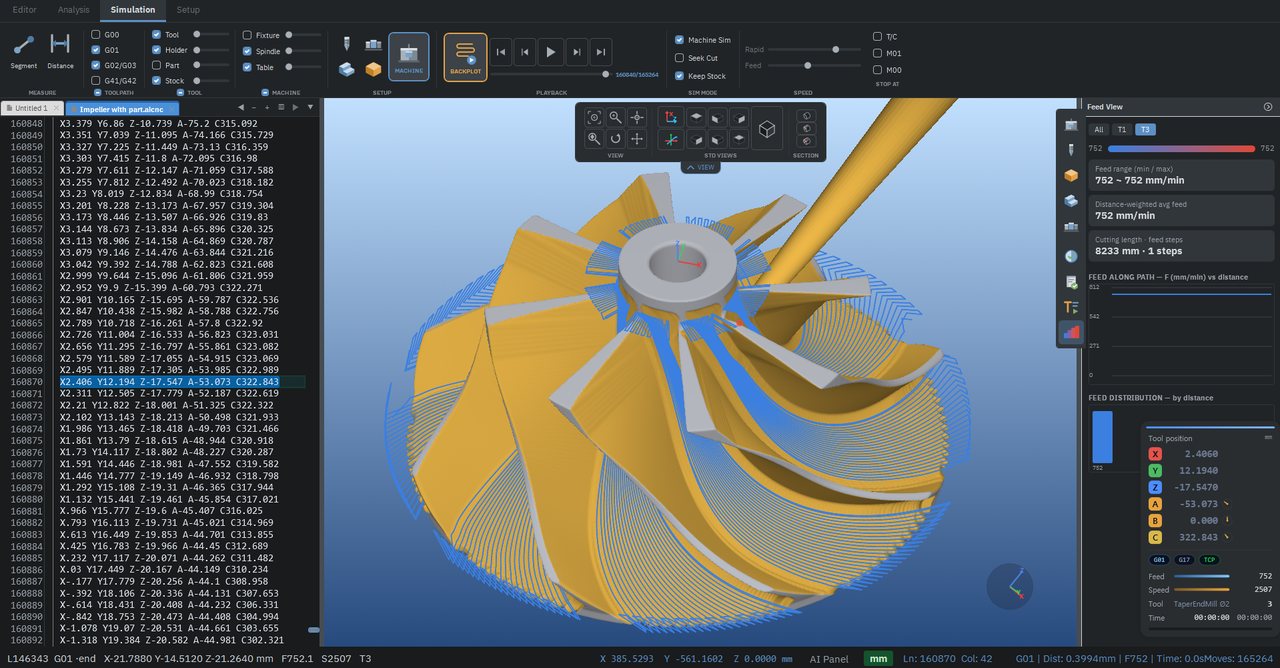 Voxel stock simulation & part compare